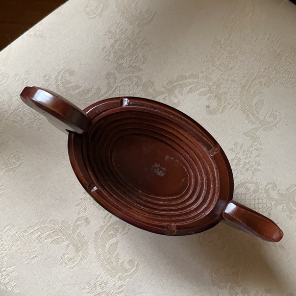 Vintage decorative wooden duck fruit basket, trivet, handmade, great details - Picture 3 of 11